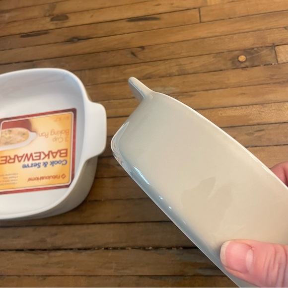 Pair Small Bakeware Pans Beige/White Fabulous Home - Picture 2 of 9